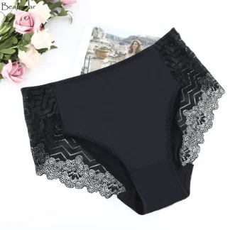 Seamless Plus Size Black Panties